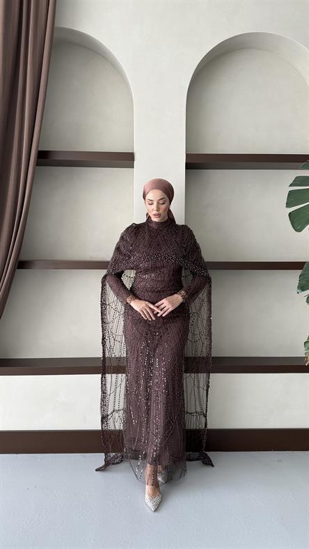 5083 H Tuğçe Abiye-Mocha