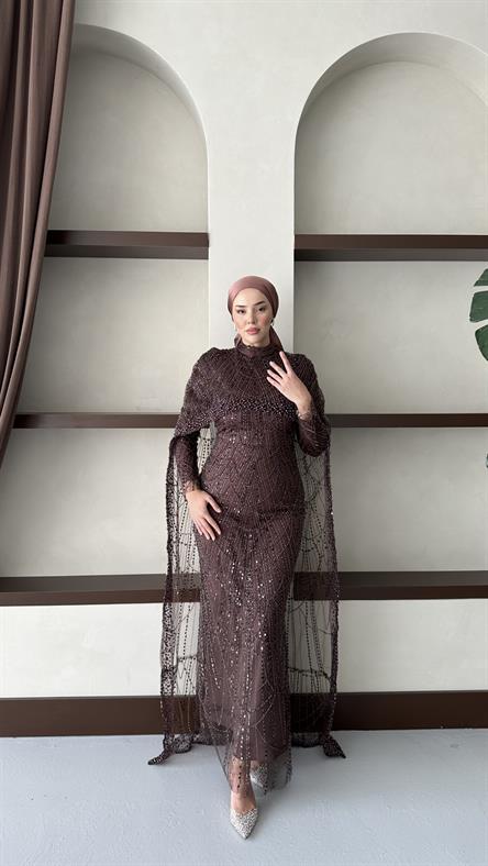 5083 H Tuğçe Abiye-Mocha