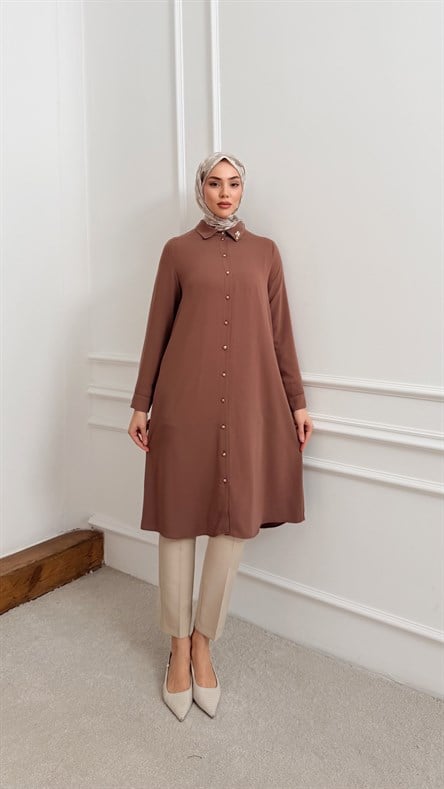 5105 N Bayan Tunik-Açık Kahve