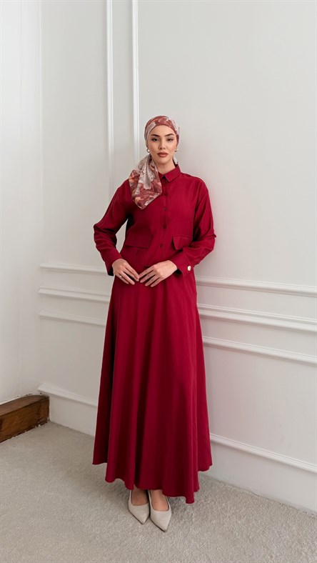 5128 Grop Takım-Vişne Rengi