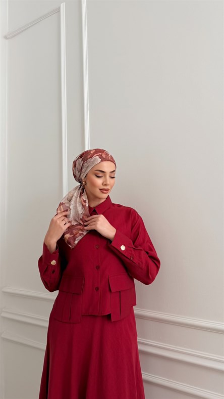 5128 Grop Takım-Vişne Rengi
