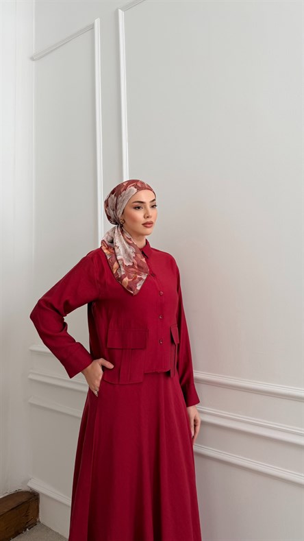 5128 Grop Takım-Vişne Rengi