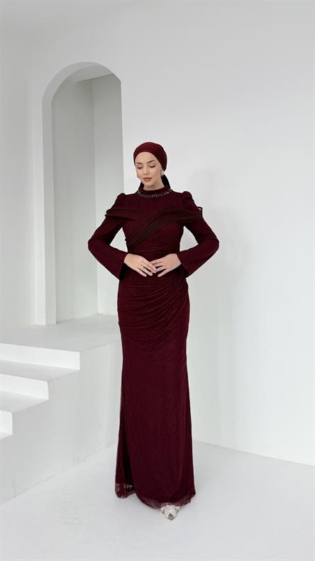 5156 Haaland Abiye-Bordo