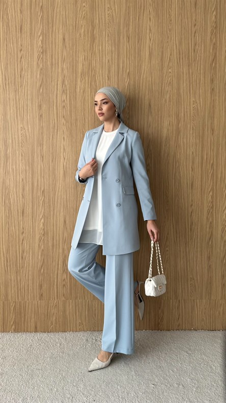 5163 N Blazer Ceket-Bebe Mavi