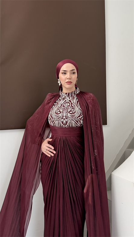 5188 Faye Abiye-Burgundy