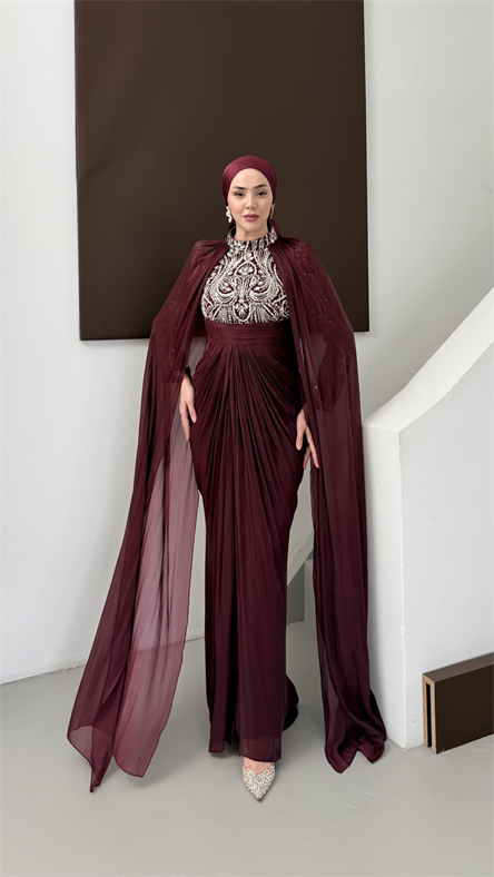 5188 Faye Abiye-Burgundy
