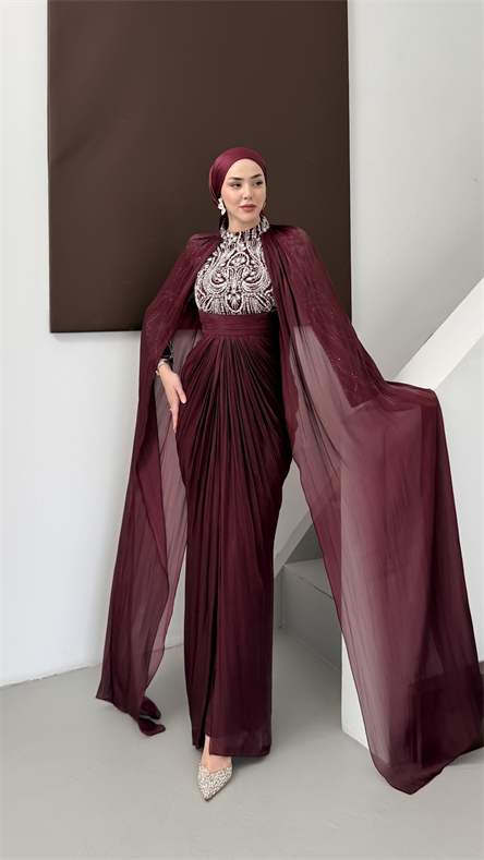 5188 Faye Abiye-Burgundy