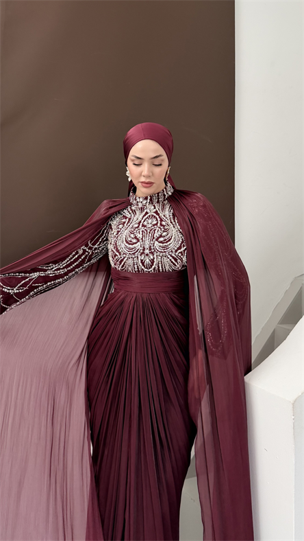 5188 Faye Abiye-Burgundy