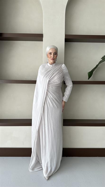 5214 D Abiye Elbise-Taş