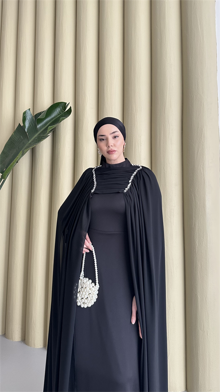 5214 H Ivory Abiye-Siyah