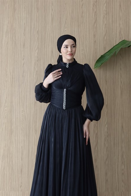 5226 H Tuğba Abiye-Siyah