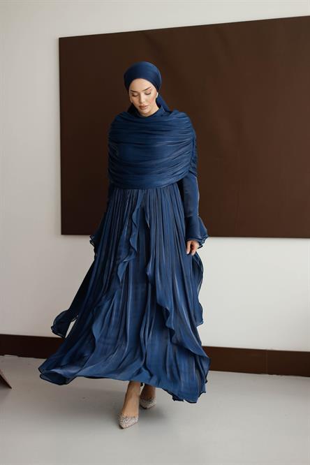 5398 D Elegance Abiye-Lacivert