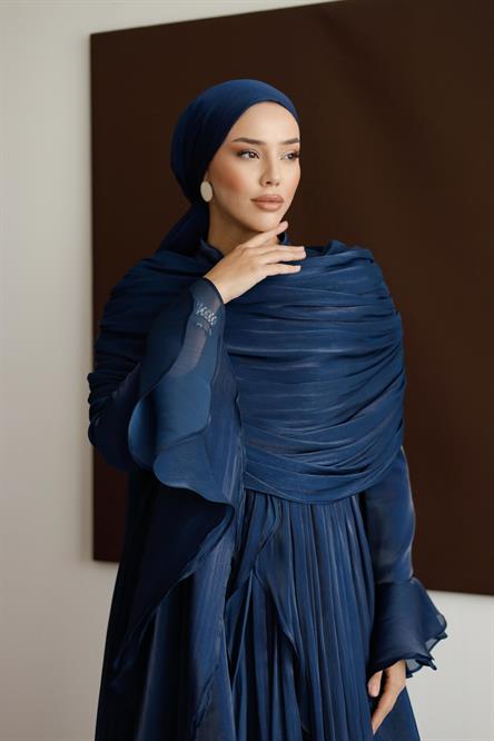 5398 D Elegance Abiye-Lacivert