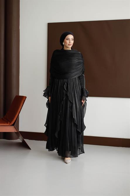 5398 D Elegance Abiye-Siyah