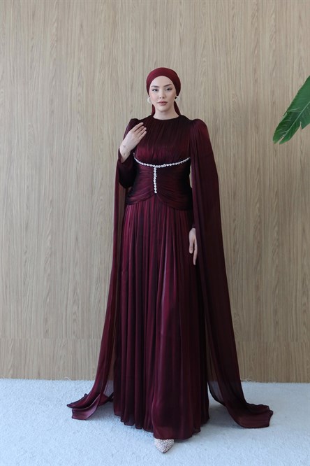 5513 H Bihter Abiye-Bordo