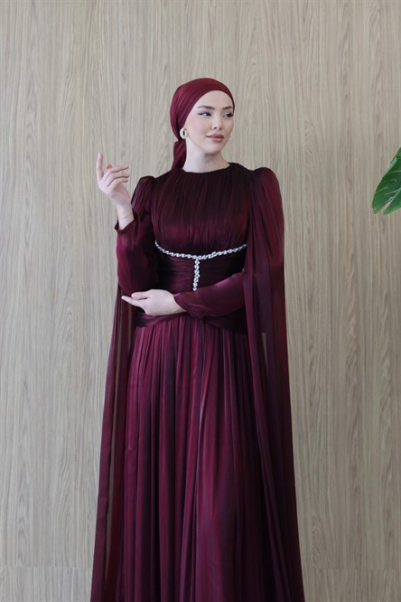 5513 H Bihter Abiye-Bordo
