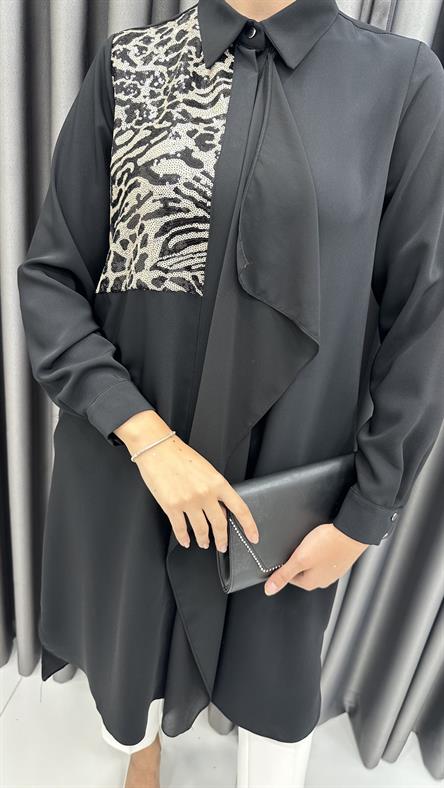 6-50030 F Bayan Tunik-Siyah