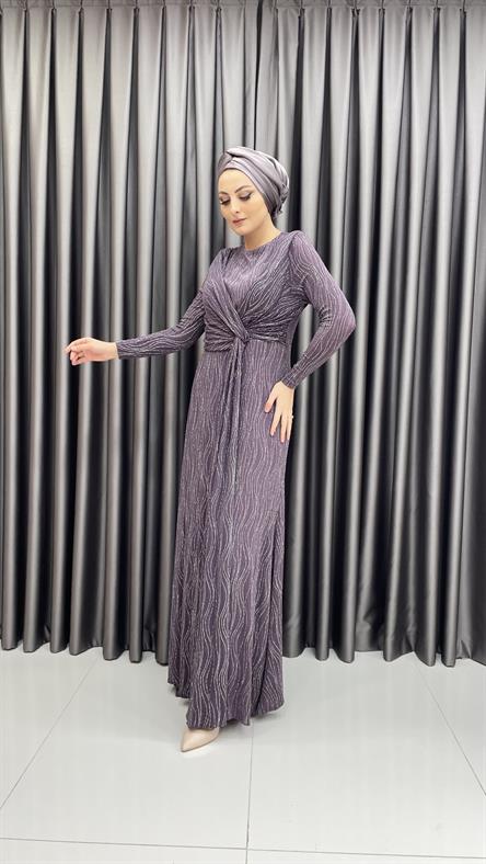 630 G Abiye Elbise-Lila