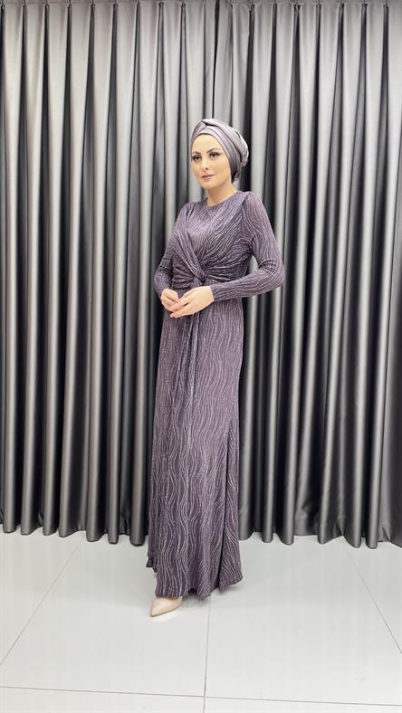 630 G Abiye Elbise-Lila