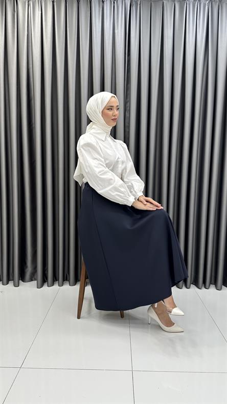 7047 W Bayan Gömlek-Beyaz