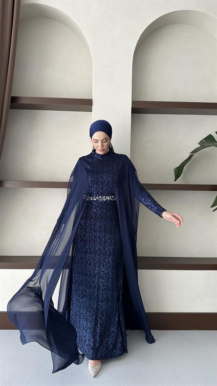 778 F Vahide Abiye-Lacivert