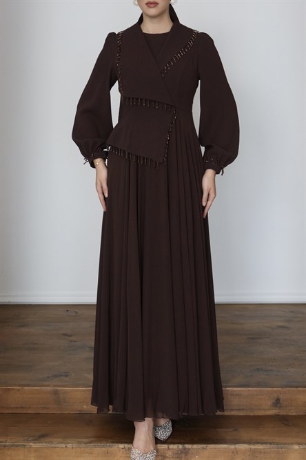 850 G Adriana Abiye-Kahve Rengi