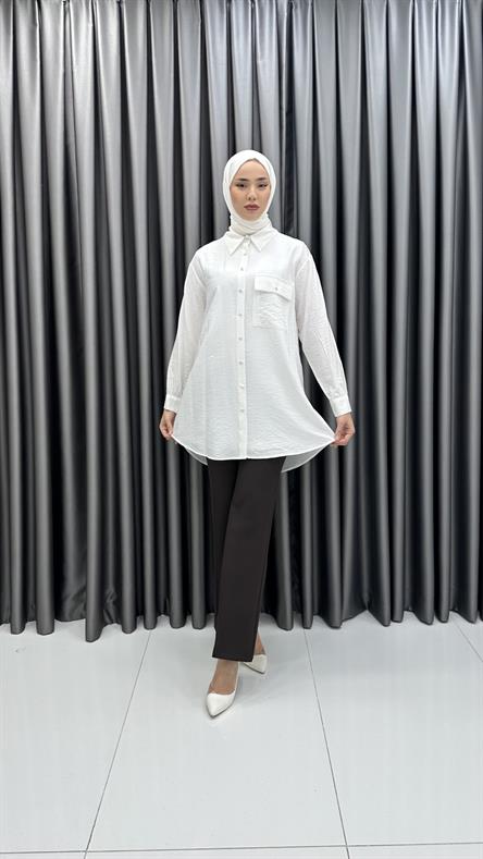 9765 Y Bayan Tunik-Ekru