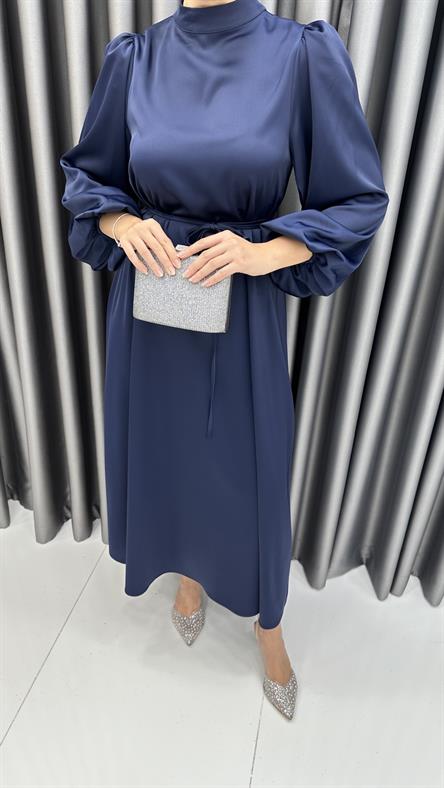 9771 Y Abiye Elbise-Lacivert