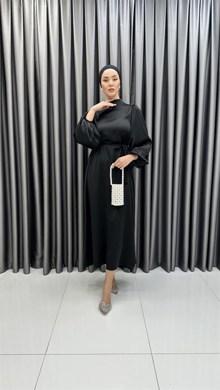 9771 Y Abiye Elbise-Siyah