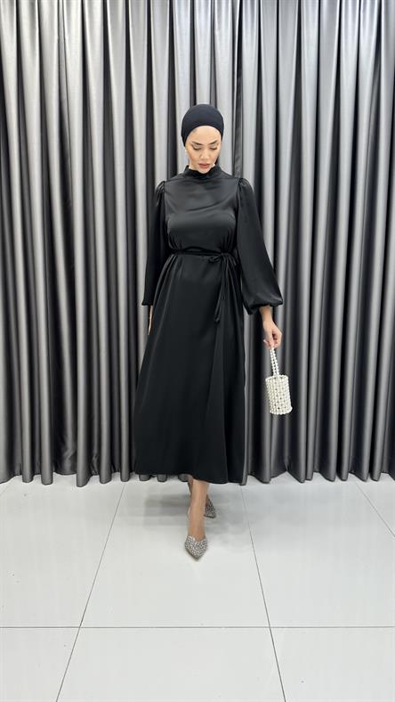 9771 Y Abiye Elbise-Siyah