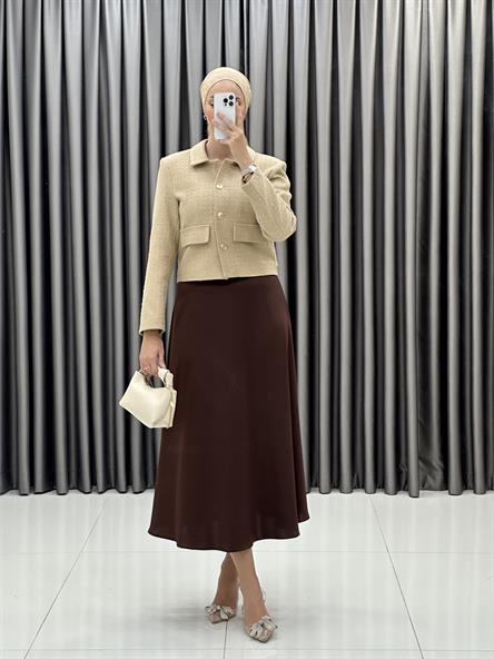 9810 Y Bayan Ceket-latte