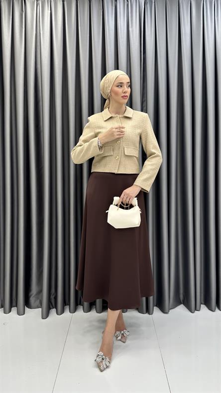 9810 Y Bayan Ceket-latte