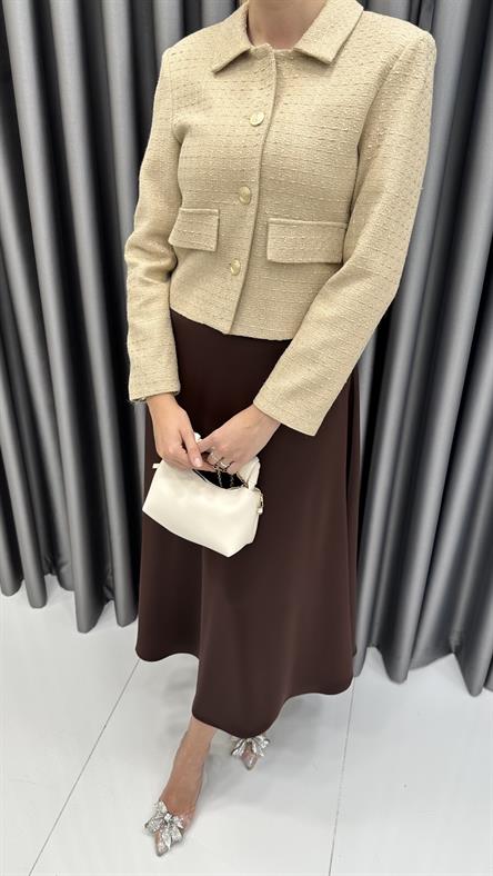 9810 Y Bayan Ceket-latte