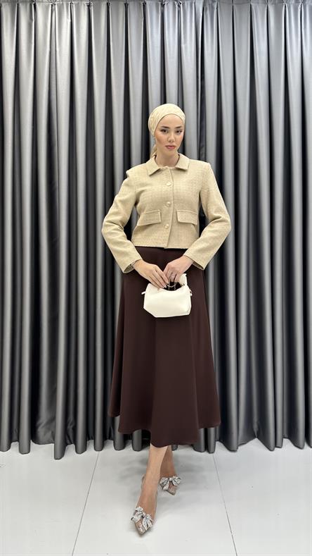 9810 Y Bayan Ceket-latte