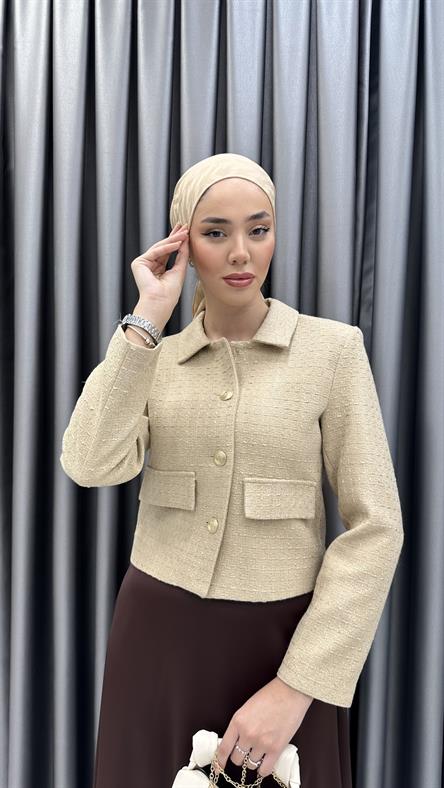9810 Y Bayan Ceket-latte