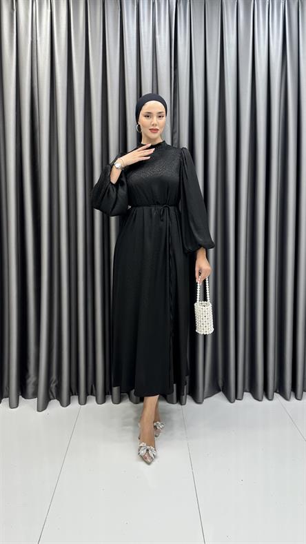 9888 Y Bayan Elbise-Siyah