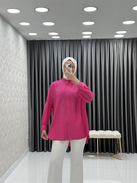 9894 Y Bayan Tunik-Fuşya
