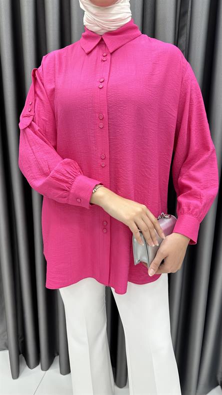 9894 Y Bayan Tunik-Fuşya