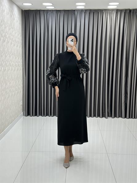 9969 Y Abiye Elbise-Siyah