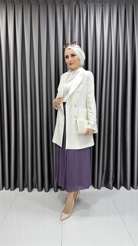 C 0024 ELİZ CEKET-Ekru