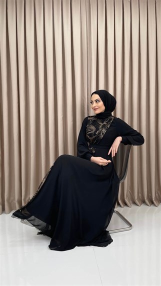 G 470 Halka Desen Elbise