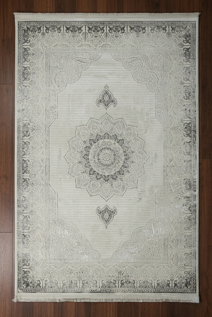 AGAH KF505 GRİ (DESENLİ KENAR)