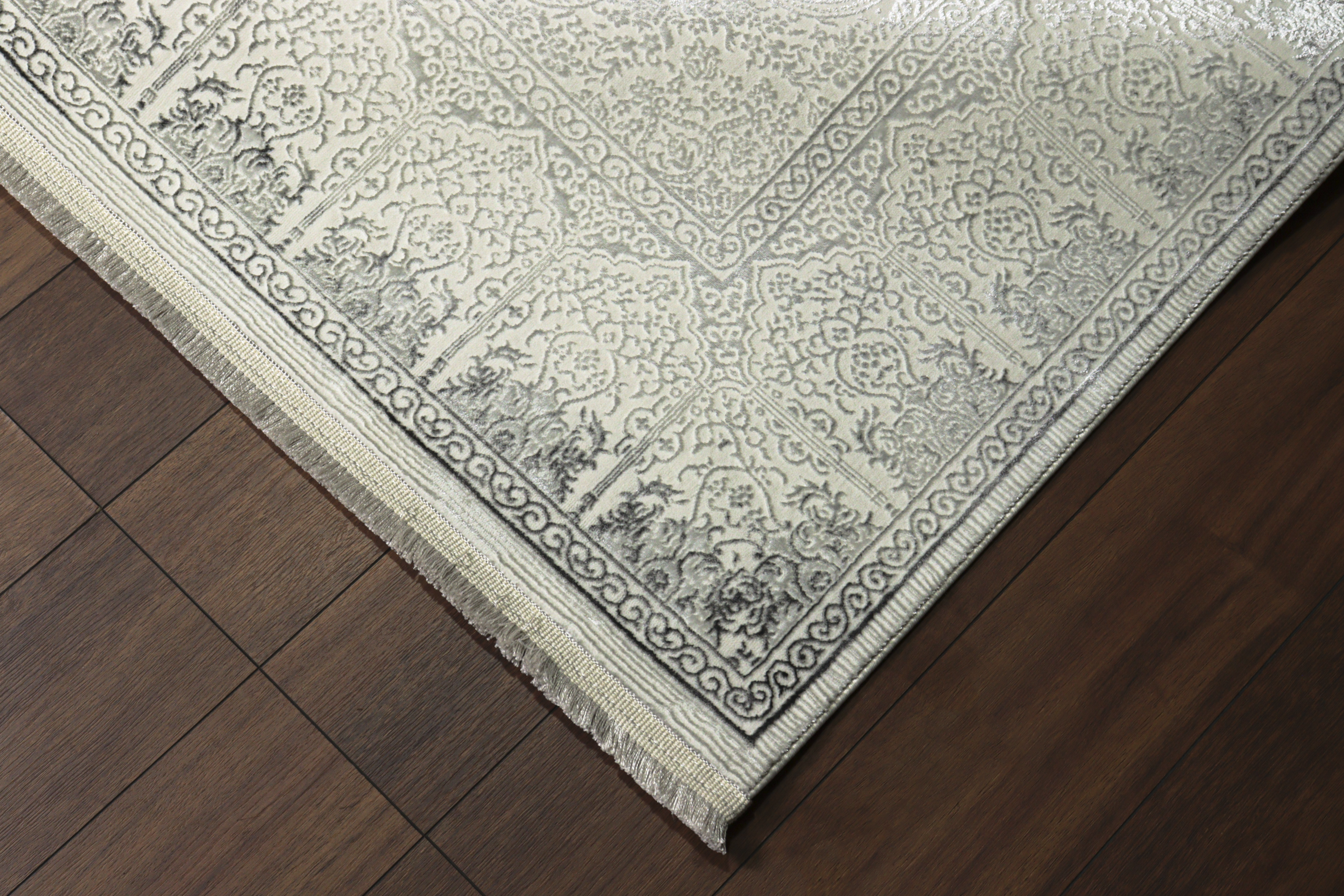 AGAH KF505 GRİ (DESENLİ KENAR)
