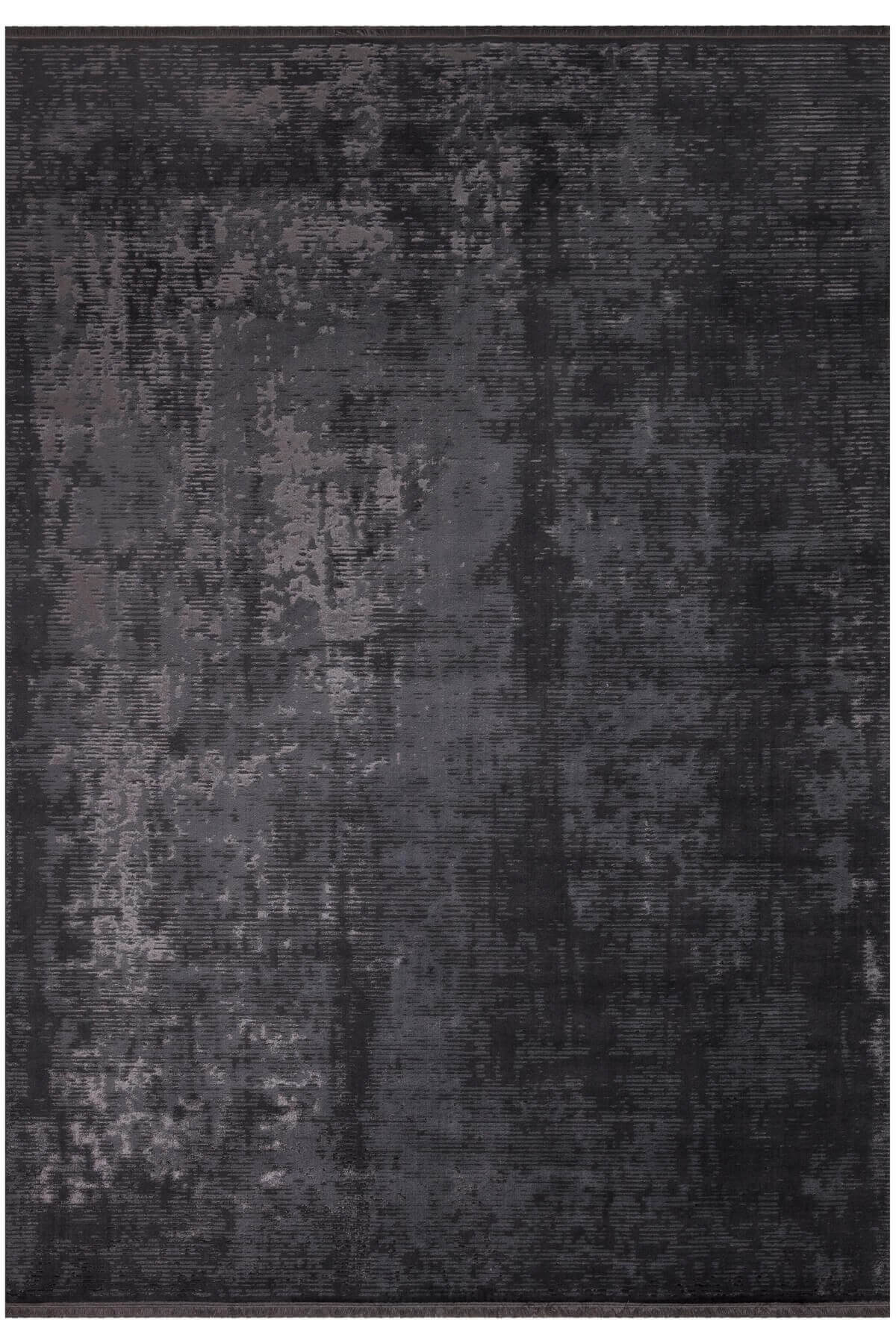 Antrasit Rengi Vintage Bambu Altı Kaymaz Makine Dokuma Halı