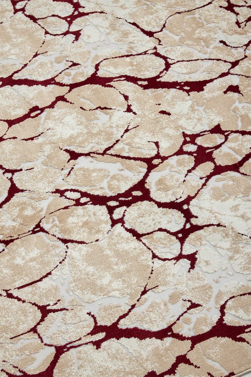 Bordo Bambu Yumuşak Yüzeyli Dokuma Çocuk Odası Oturma Odası Salon Mutfak Halısı Yolluk  