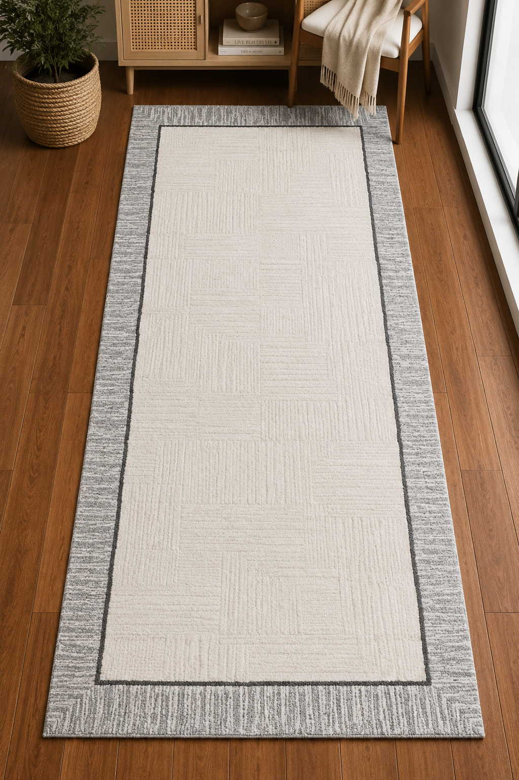 Crown 4012 GRİ Seri  Makine Dokuma Taban Modern Salon Halısı | Sultan Halı