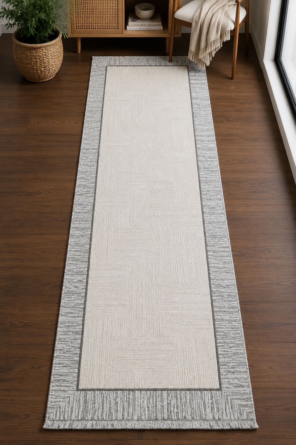 Crown 4012 GRİ Seri  Makine Dokuma Taban Modern Salon Halısı | Sultan Halı