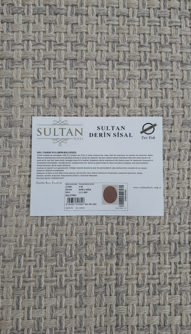 Derin Sisal Yuvarlak Bej Bordürlü Vizon Jüt Sisal Dekoratif Kaymaz Taban Yıkanabilir Halı | ST09