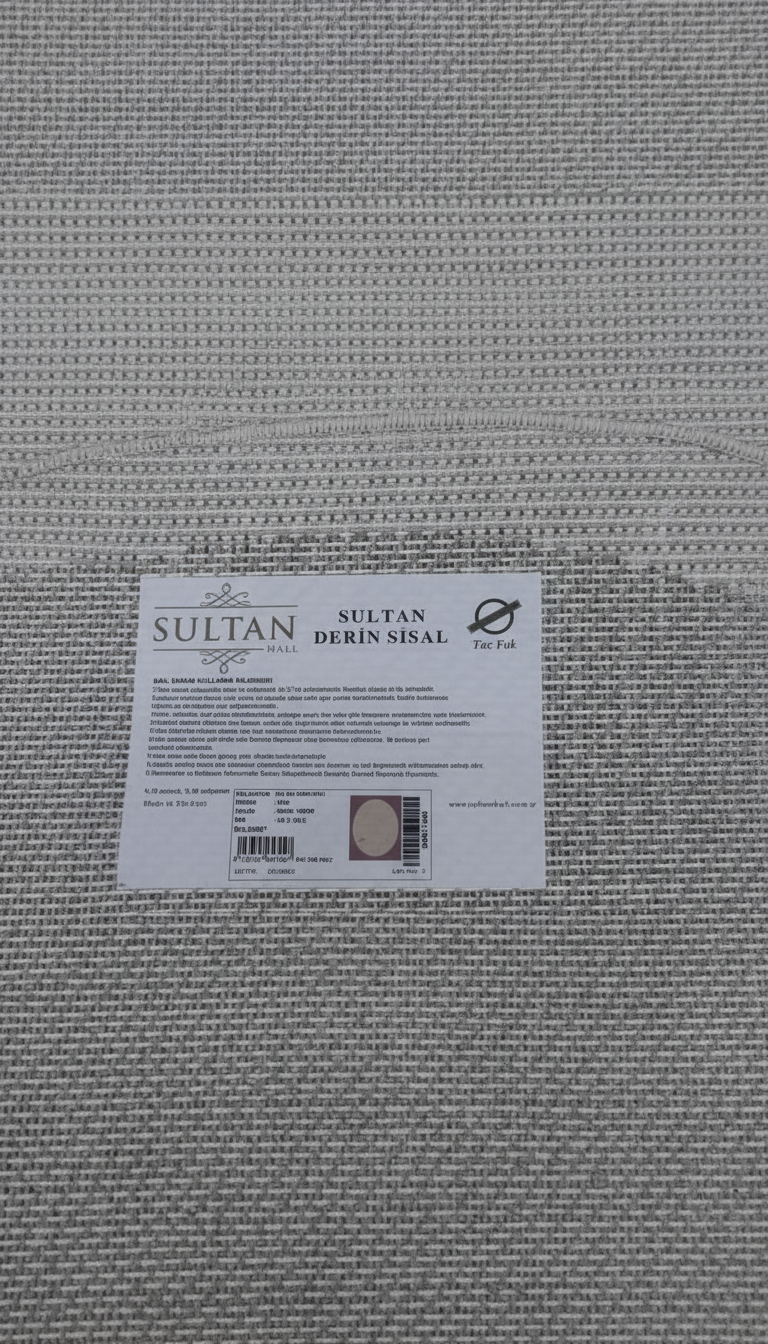 Derin Sisal Yuvarlak Vizon Bordürlü Bej Jüt Sisal Dekoratif Kaymaz Taban Yıkanabilir Halı | ST04