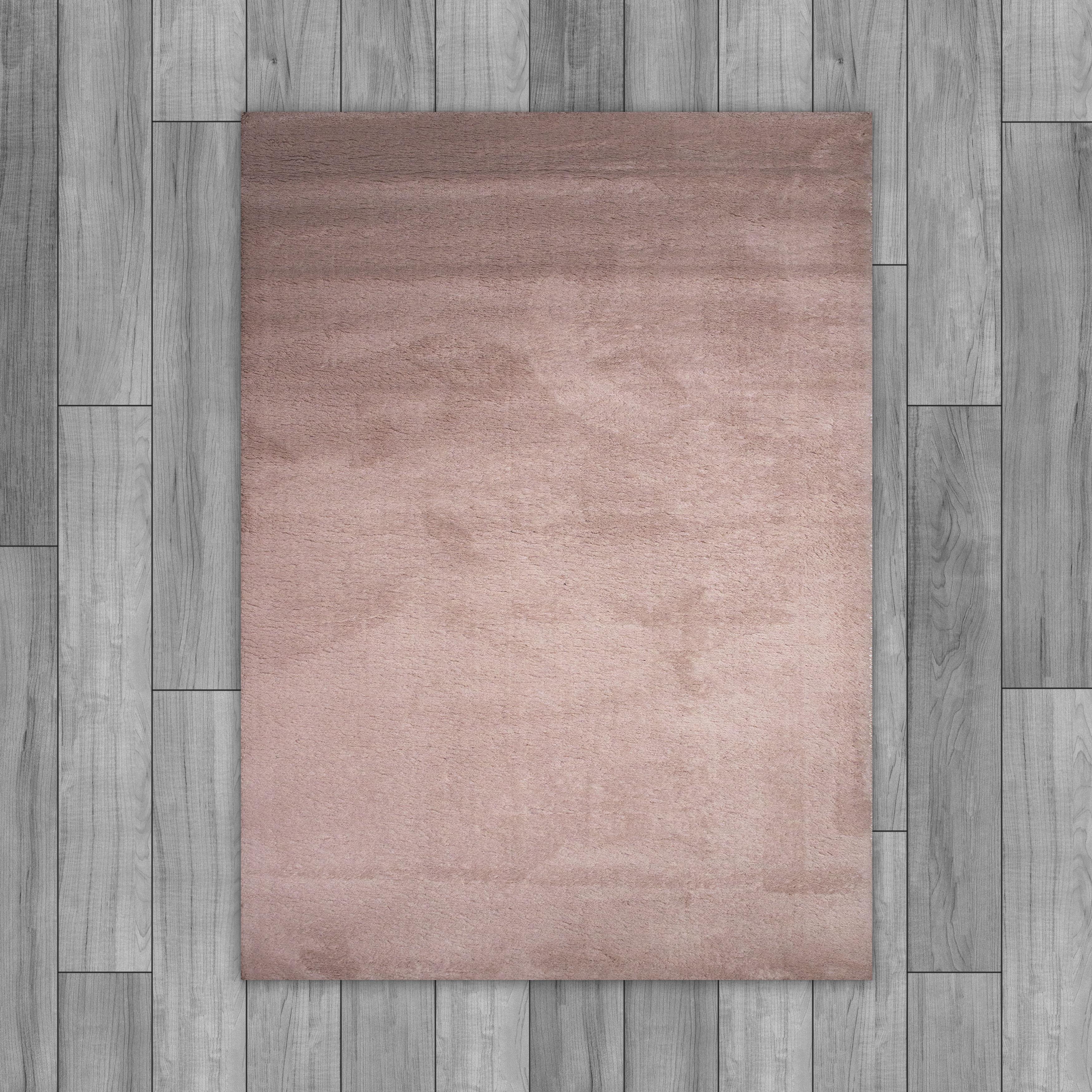 Dream Color Pembe Yumuşak Yüzeyli Kaymaz Makinede Yıkanabilir Halı